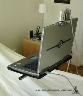 نحوه استفاده از لپ تاپ روی تخت برای افراد تتراپلژی