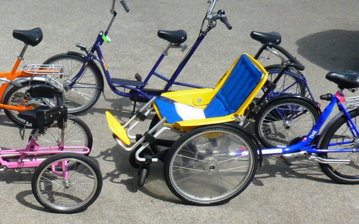 ابتکار شهر اروپایی برای دوچرخه سواری معلولان|