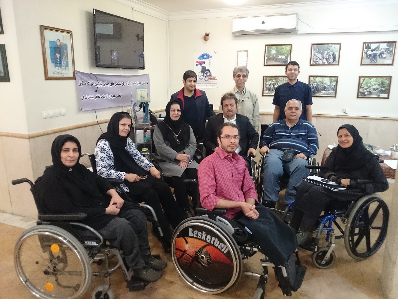 نشست مشترک اعضای هیات مدیره انجمن معلولین ضایعات نخاعی استان تهران و ایران